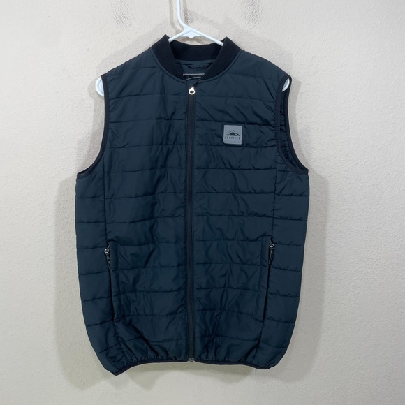 Penfield Men's Size M Down Vest Jacket Black Insulated  Zip Pockets - Picture 1 of 7